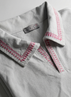 Embroidered Polo Tee — Unisex Relaxed Fit