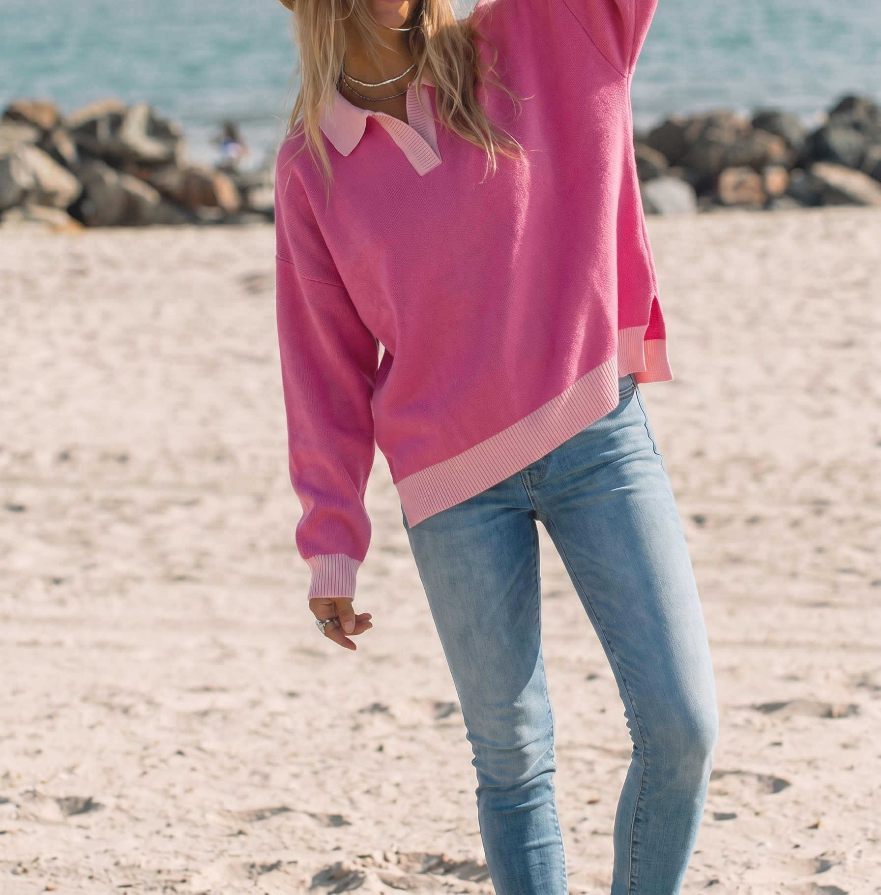 Knit Polo Long Sleeve