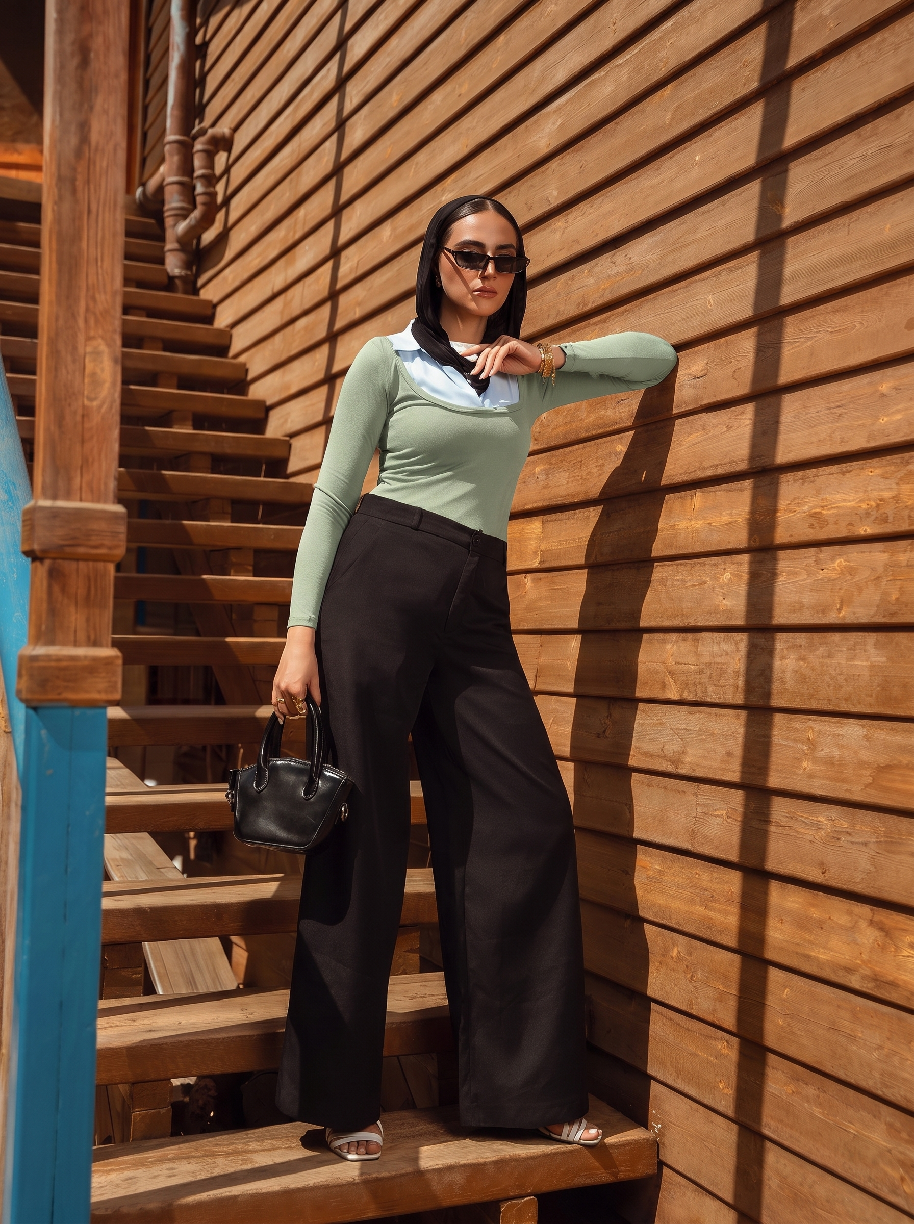 Layered Long Sleeve Top