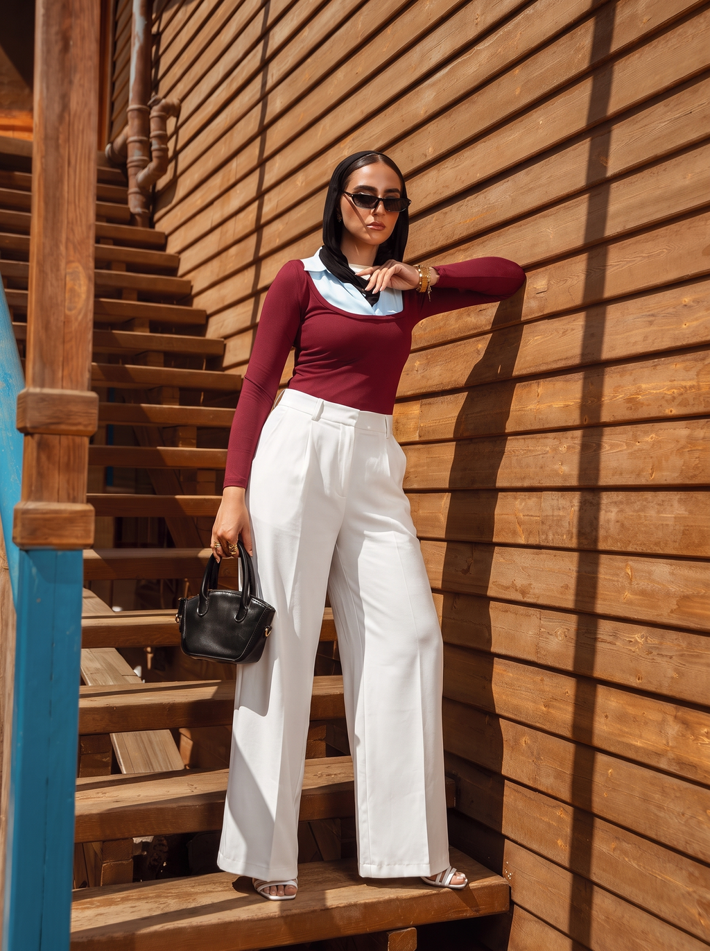 Layered Long Sleeve Top