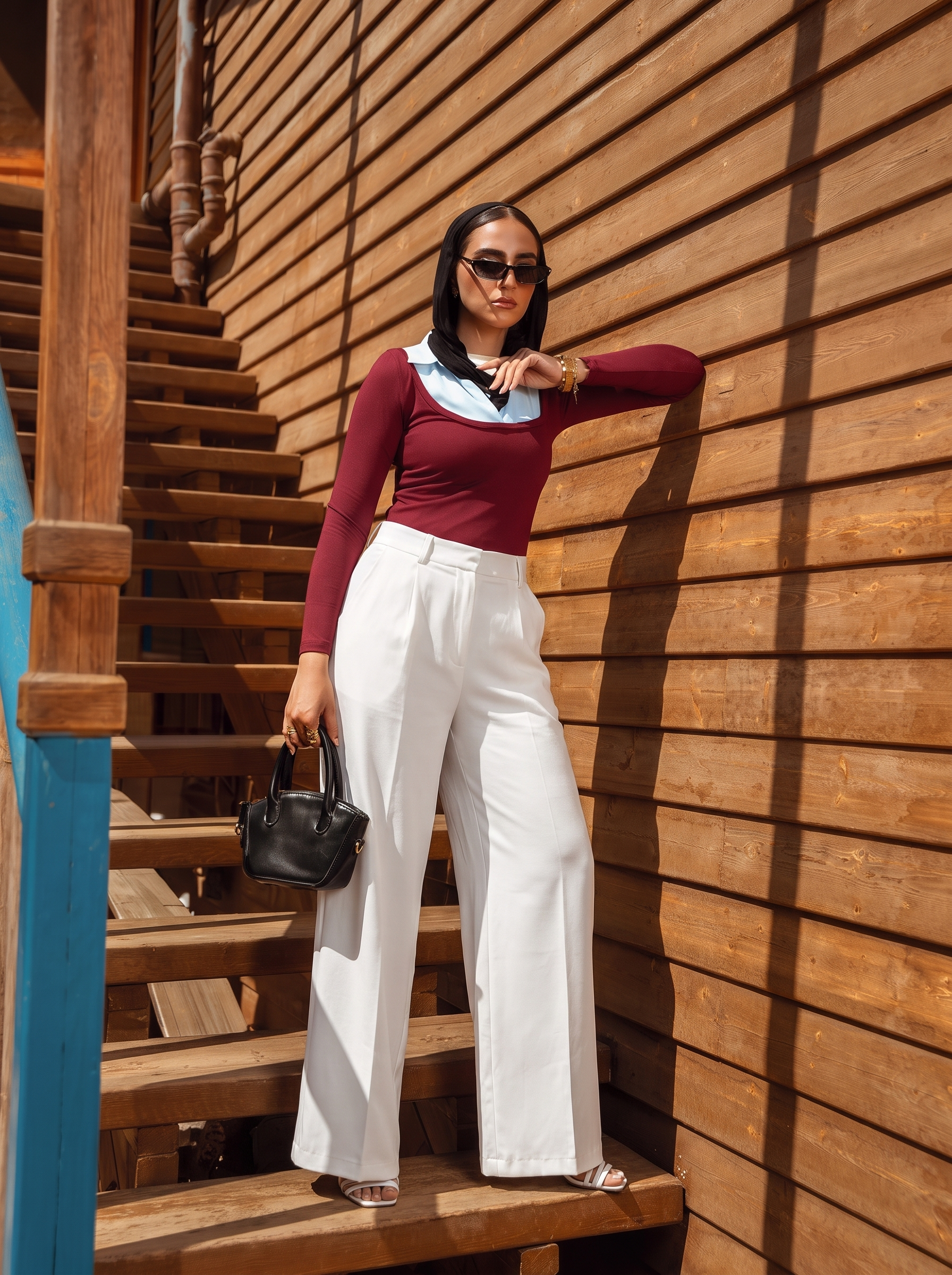 Layered Long Sleeve Top