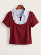 Layered Short Sleeve Top