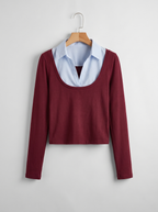 Layered Long Sleeve Top