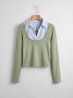 Layered Long Sleeve Top