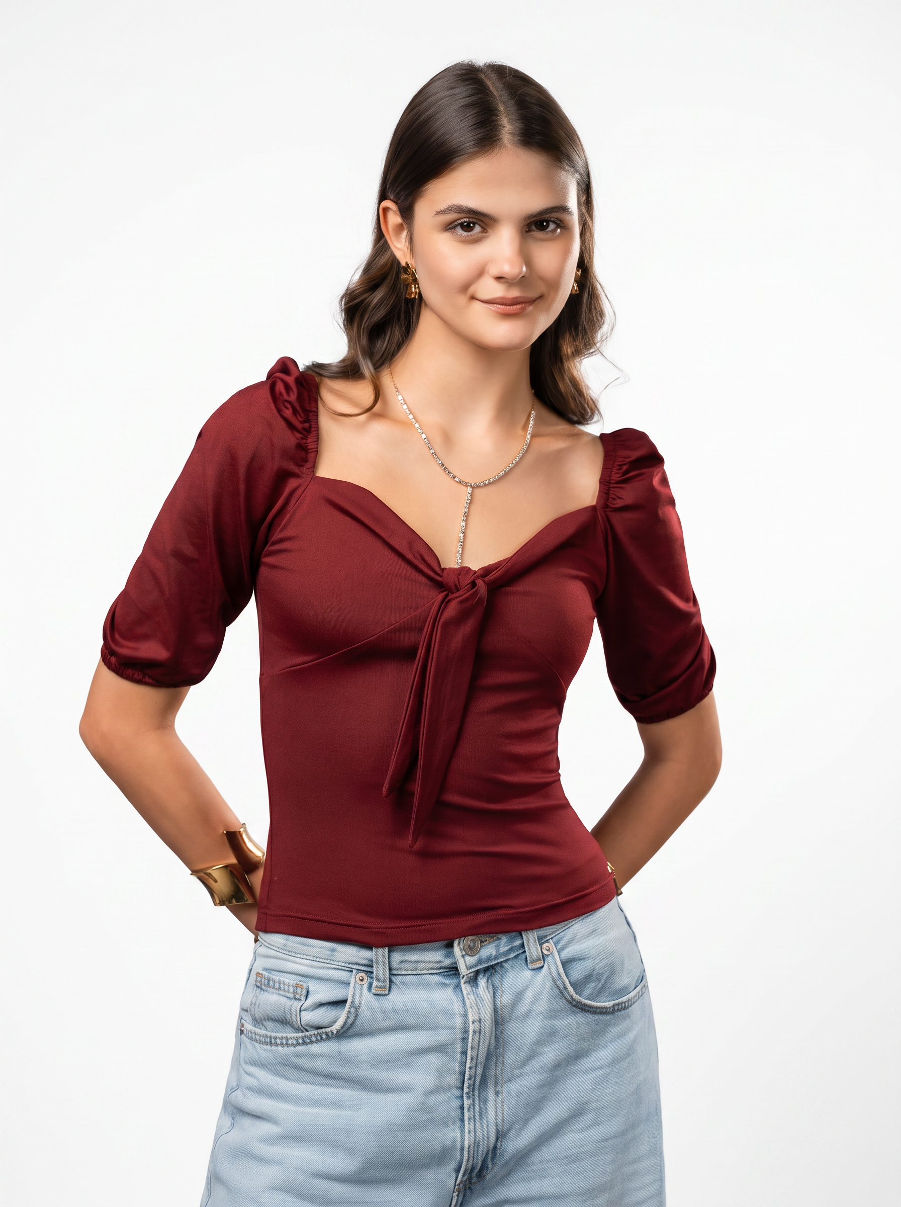 Tie Front Blouse
