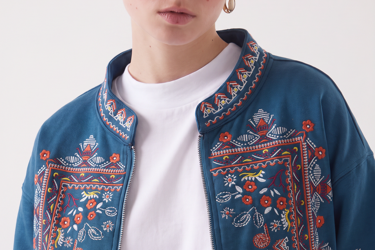 Floral Embroidered Jacket