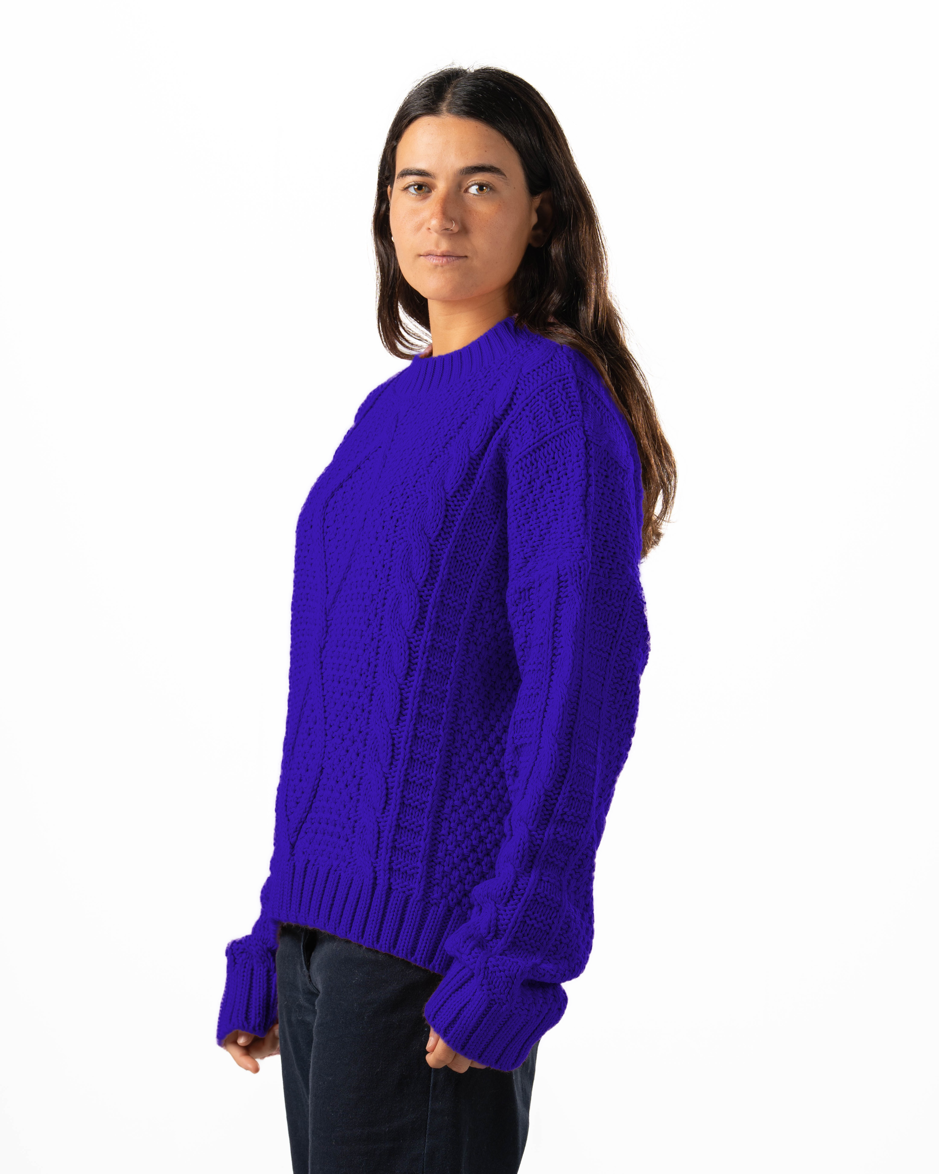 Indigo Knit Sweater