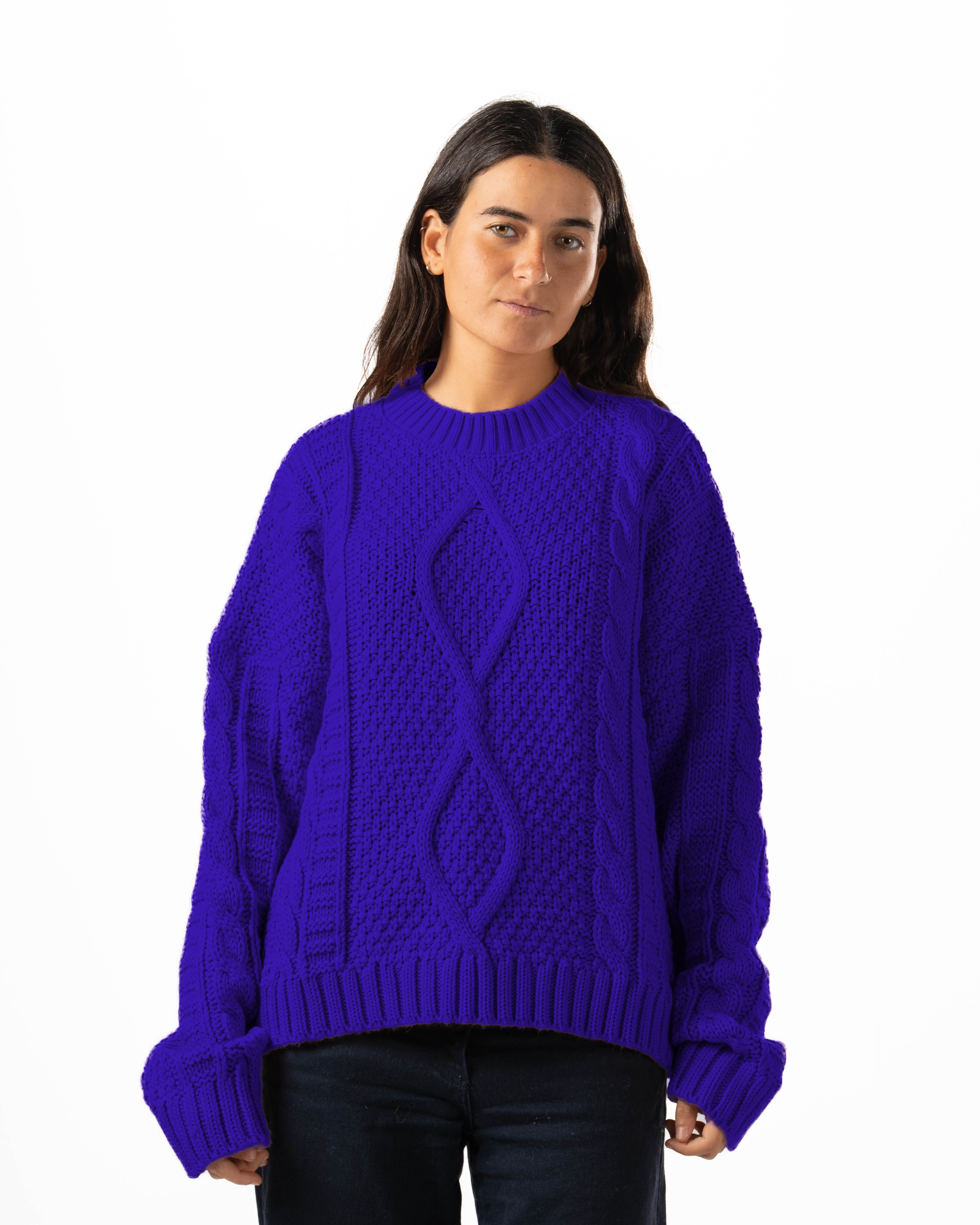 Indigo Knit Sweater