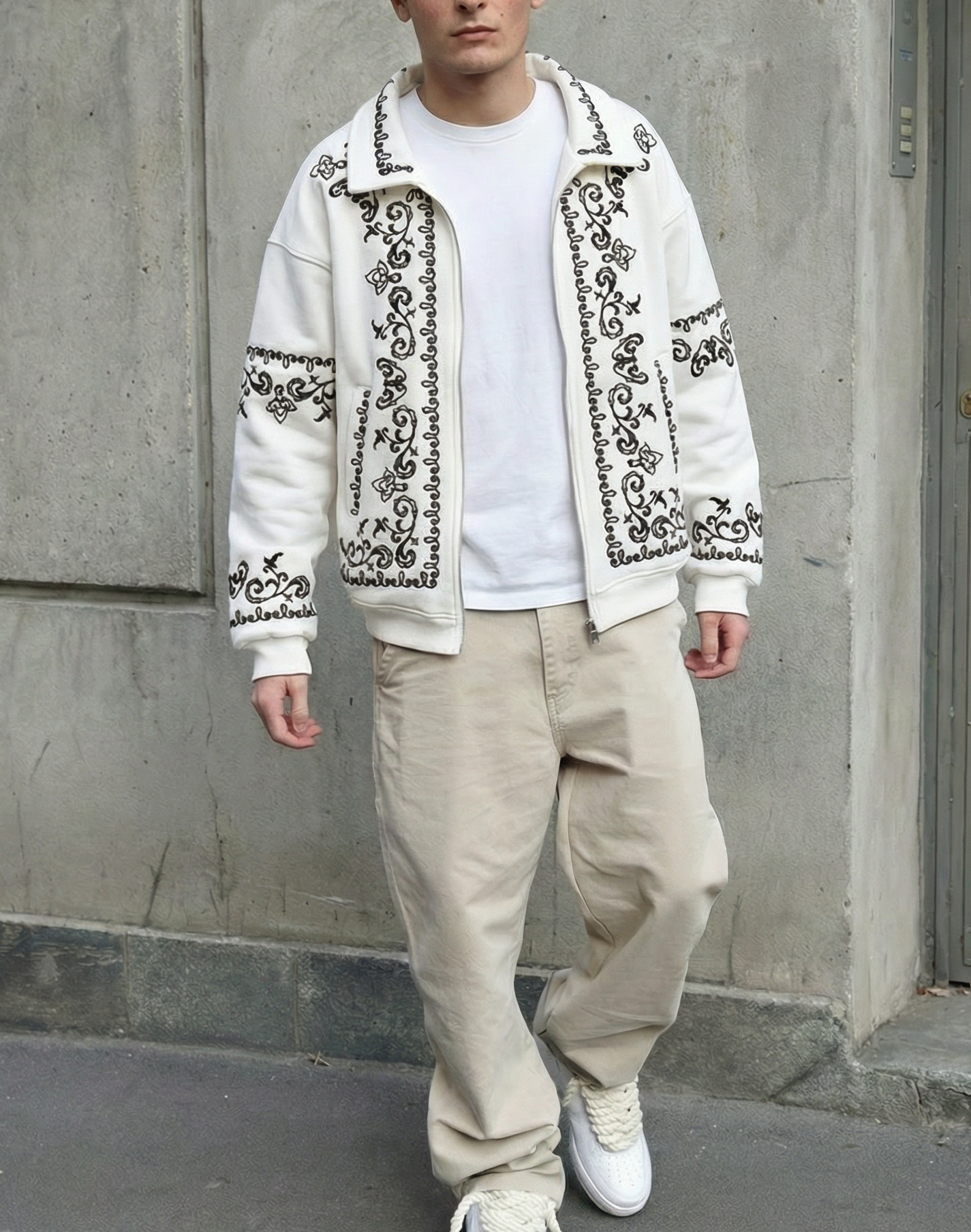 White Embroidered Jacket