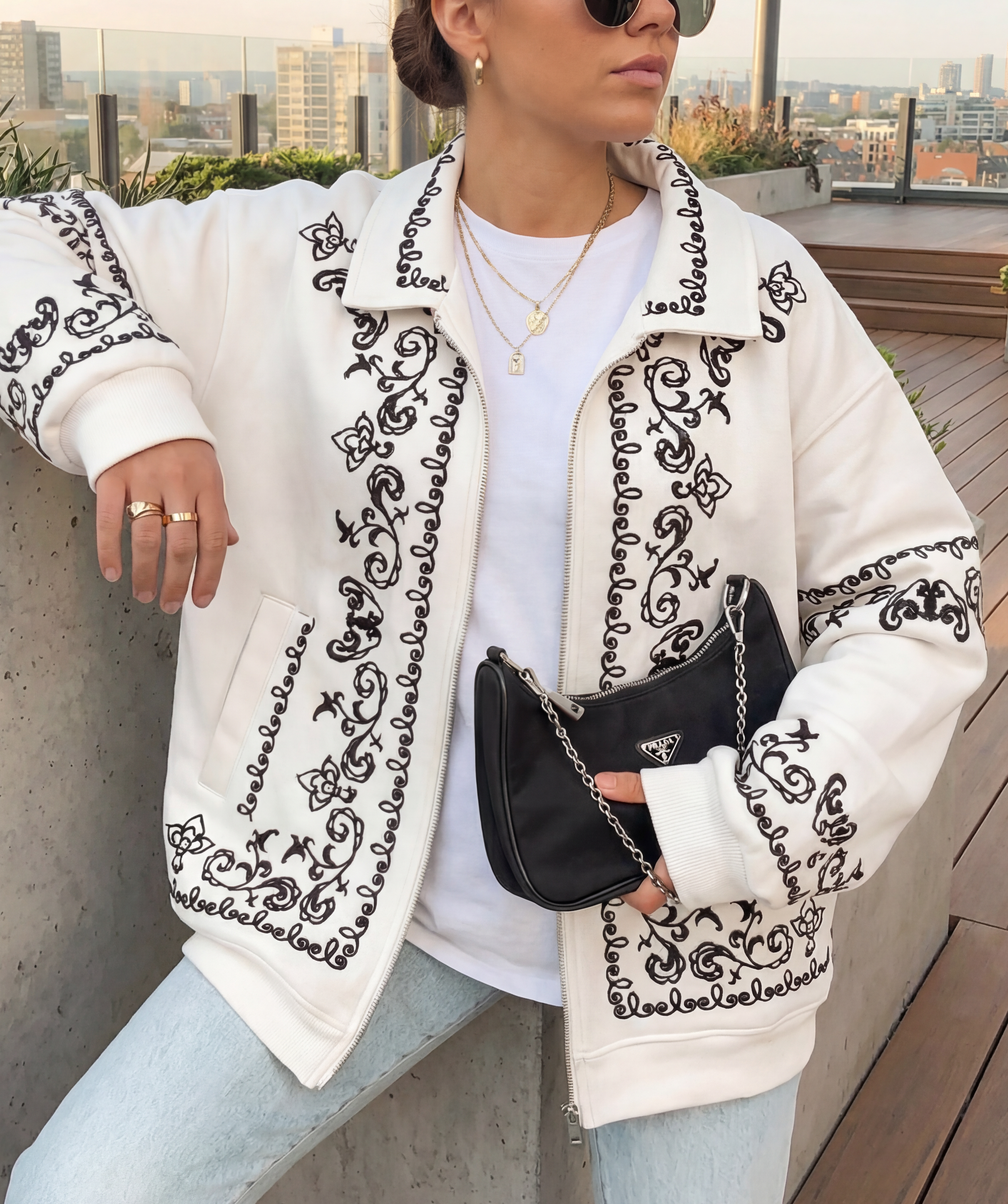 White Embroidered Jacket