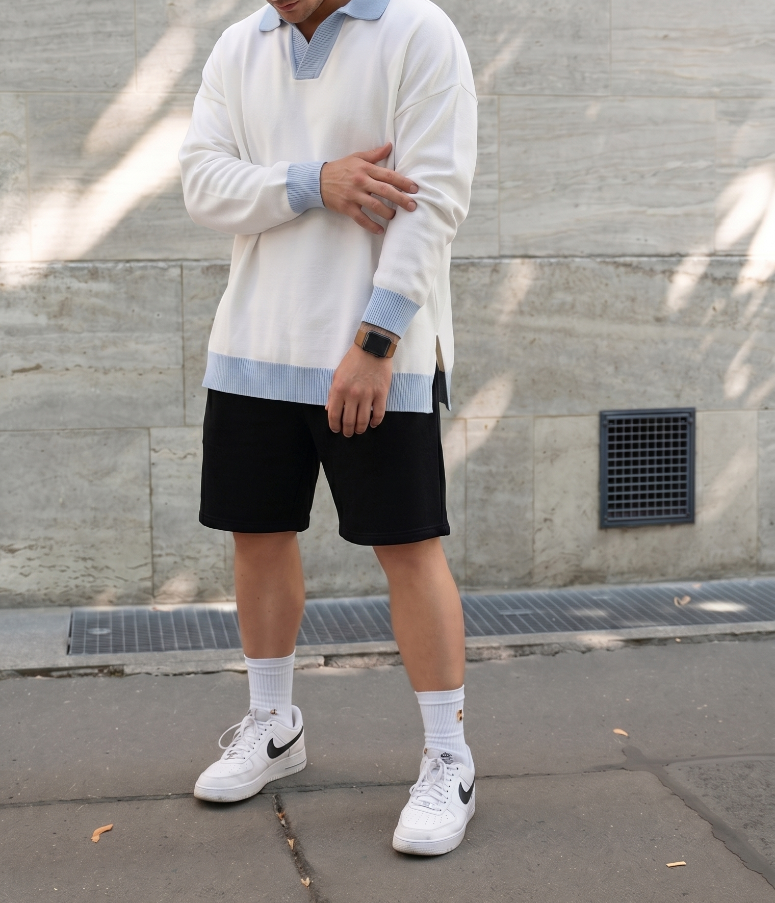 Knit Polo Long Sleeve